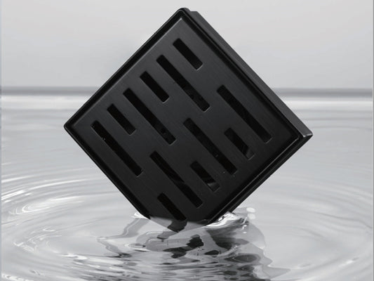5" Square Shower Drain-Brick Pattern